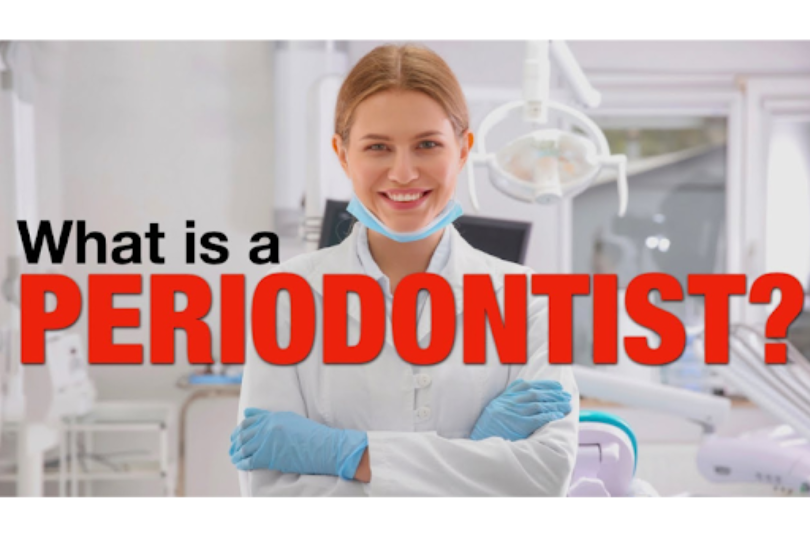 A smiling gum specialist and perio specialist in a dental clinic, representing care for gum disease and periodontal health.